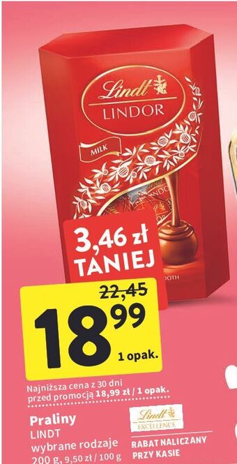Intermarche Bombonierka milk lindt lindor oferta