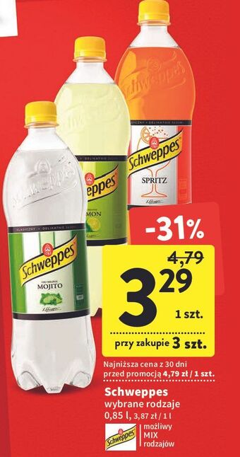 Intermarche Napój mojito schweppes oferta