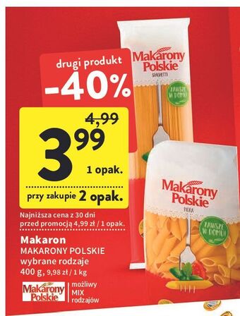 Intermarche Makaron spaghetti makarony polskie oferta