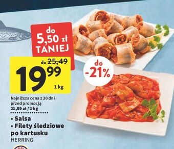Intermarche Filety śledziowe salsa herring oferta
