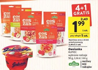 Intermarche Owsianka z maliną i żurawiną kupiec coś na ząb oferta
