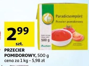 Auchan Przecier pomidorowy podniesiony kciuk oferta
