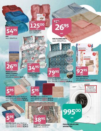 Auchan Koc flanelowy 130 x 170 cm oferta