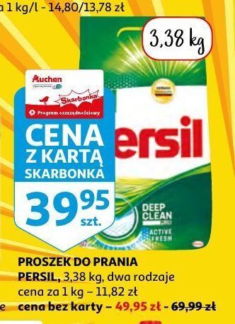 Auchan Proszek do prania deep clean persil regular oferta