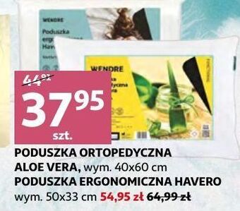 Auchan Poduszka aloe vera 40 x 60 cm wendre oferta