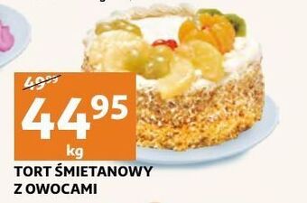 Auchan Tort śmietanowy z owocami auchan oferta