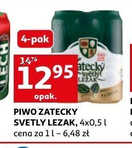 Auchan Piwo zatecky svetly lezak oferta