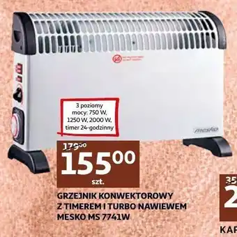 Auchan Grzejnik konwektorowy ms 7741w mesko-agd oferta