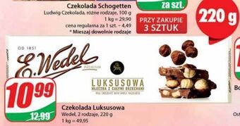 Dino Czekolada mleczna z całymi orzechami e. wedel luksusowa oferta