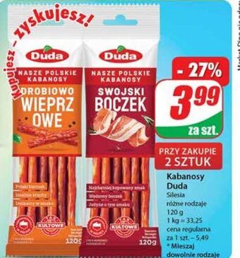 Dino Kabanosy drobiowo-wieprzowe silesia duda specialite nasze polskie! oferta