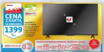 Auchan Telewizor 43" led 43p635 tcl oferta