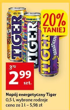 Auchan Napój mango bomb tiger energy drink oferta