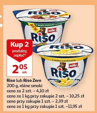 Auchan Deser czekoladowo-orzechowy muller riso oferta