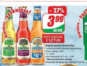 Dino Piwo somersby mandarine 0.0% oferta