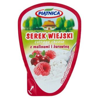 Torimpex Piątnica serek wiejski z malinami i żurawiną 150 g oferta