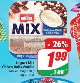 Dino Jogurt choco balls muller mix oferta