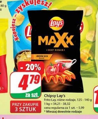 Dino Chipsy pikantna papryka lay's oferta