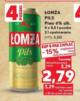 Kaufland Piwo łomża pils oferta