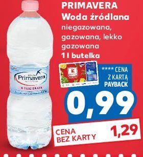 Kaufland Woda gazowana primavera oferta