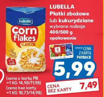 Kaufland Płatki kukurydziane lubella corn flakes oferta
