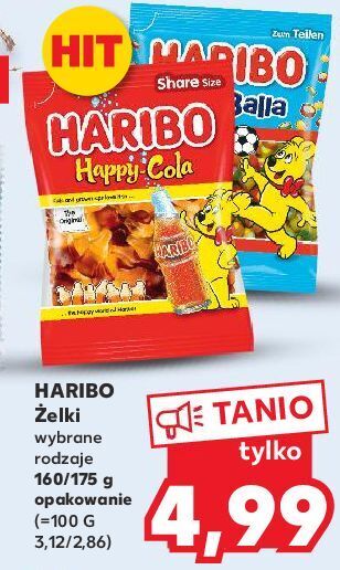 Kaufland Żelki haribo happy cola oferta