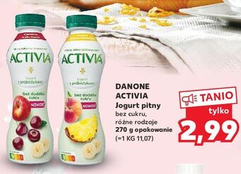 Kaufland Jogurt bez cukru czereśnia-jabłko-banan danone activia oferta