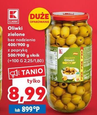 Kaufland Oliwki zielone z papryką k-classic oferta