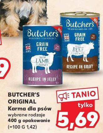 Kaufland Karma dla psa wołowina butcher's grain free oferta