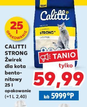 Kaufland Żwirek bentonitowy calitti oferta