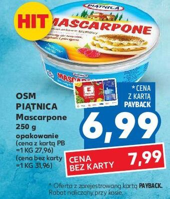 Kaufland Ser mascarpone piątnica oferta
