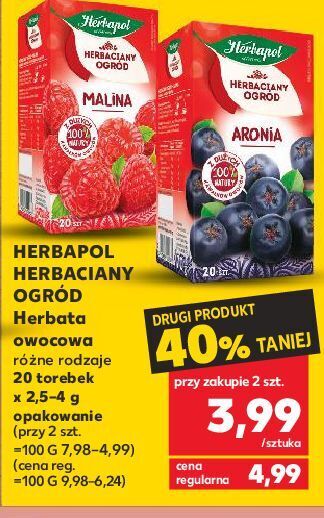 Kaufland Herbata aronia herbapol herbaciany ogród oferta