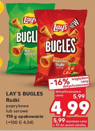 Kaufland Chipsy paprika lay's bugles oferta
