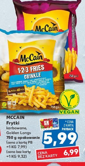 Kaufland Frytki mccain golden longs oferta