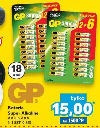 Kaufland Baterie aa gp super alkaline oferta