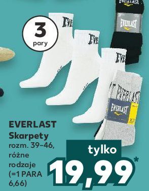 Kaufland Skarpety męskie rozm. 39-46 everlast oferta