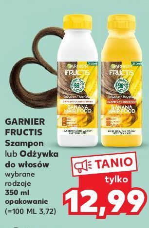 Kaufland Odżywka do włosów banana garnier fructis hair food oferta