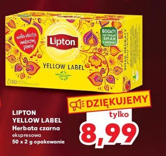 Kaufland Herbata lipton yellow label tea oferta