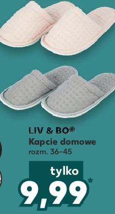 Kaufland Kapcie damskie 36-45 liv & bo oferta