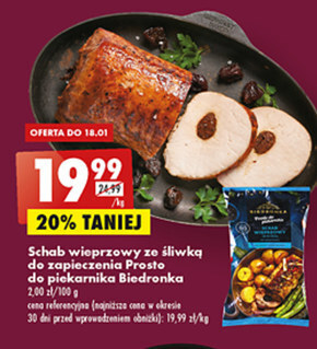 Biedronka Schab wieprzowy prosto do piekarnika oferta