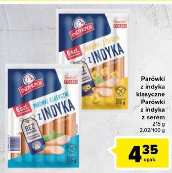 Carrefour Parówki z indyka klasyczne indykpol oferta