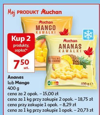 Auchan Ananas kawałki auchan różnorodne (logo czerwone) oferta