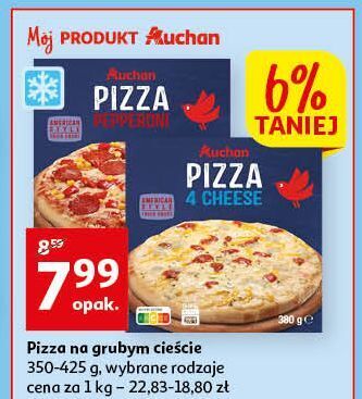Auchan Pizza pepperoni auchan różnorodne (logo czerwone) oferta