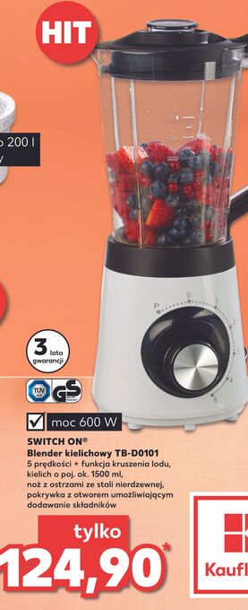 Kaufland Blender kielichowy tb-d0101 switch on oferta
