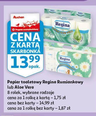 Auchan Papier toaletowy rumiankowy regina oferta