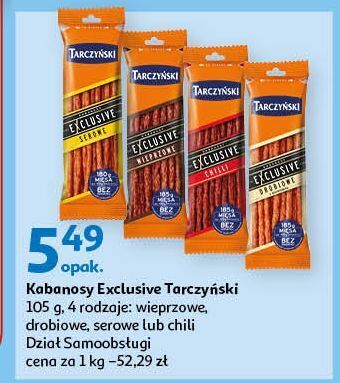 Auchan Kabanosy chilli tarczyński kabanos exclusive oferta