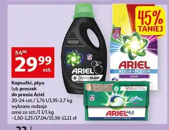 Auchan Płyn do prania ariel revitablack oferta