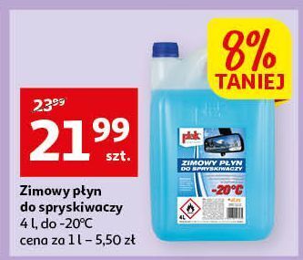 Auchan Zimowy płyn do spryskiwaczy -20c plak oferta