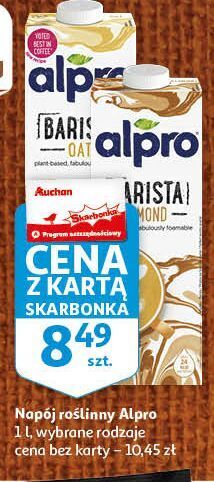 Auchan Napój owsiany barista alpro oferta