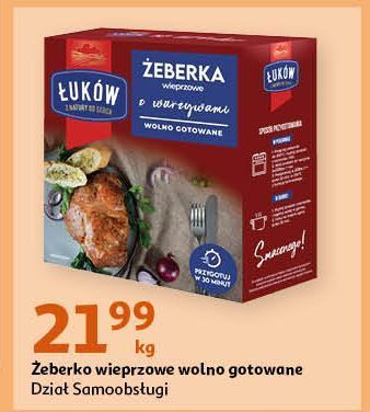 Auchan Żeberka wieprzowe wolno gotowane łuków oferta