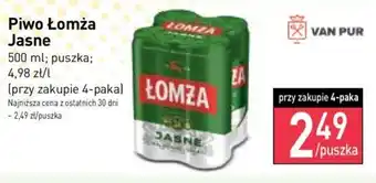 Stokrotka Van Pur Piwo Łomża Jasne, 500ml, puszka oferta